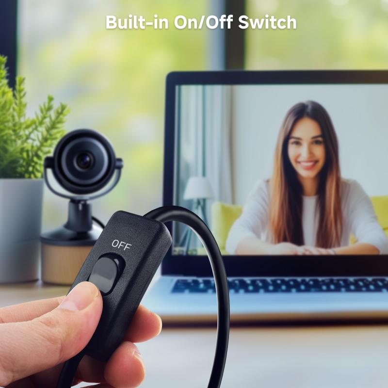Cable Matters 2本セット USB 延長ケーブル スイッチ付き 0.9m、 データと電力をサポート、USB2.0 延長ケーブル ON/OFF スイッチ、Type A オス メス コード、ブラック