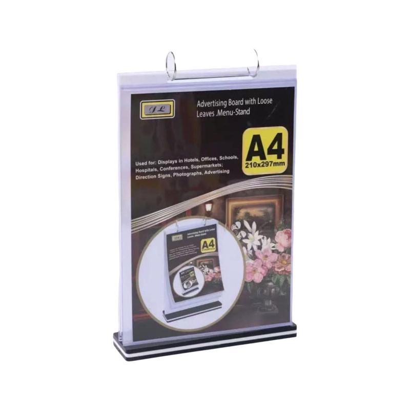 卓上 メニュー立 翻页台卡展示架 ページめくり A4サイズ メニュースタンド レシピスタンド 販促 立て 写真 フォトフレーム 飲食店 カフェ レストラン 多機能デザイン メニューホルダー 6ペ