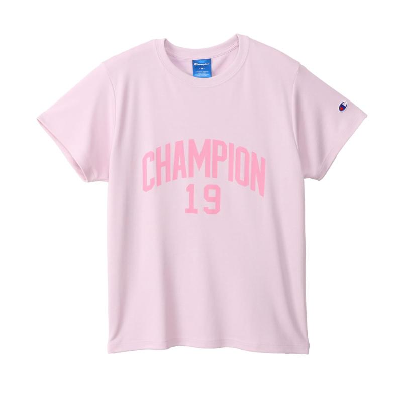 Rakuten - 半袖Tシャツ 半袖 丸首 速乾 ストレッチ UVカット 遮熱 ラバープリント SHORT SLEEVE T-SHORT WOMEN’S SPORTS