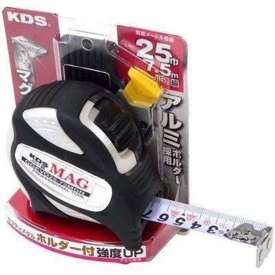 KDS ダブルジーEVОマグN25巾7.5m GGEVO25-75MGN コンベックス(ベルトホルダ付タイプ)