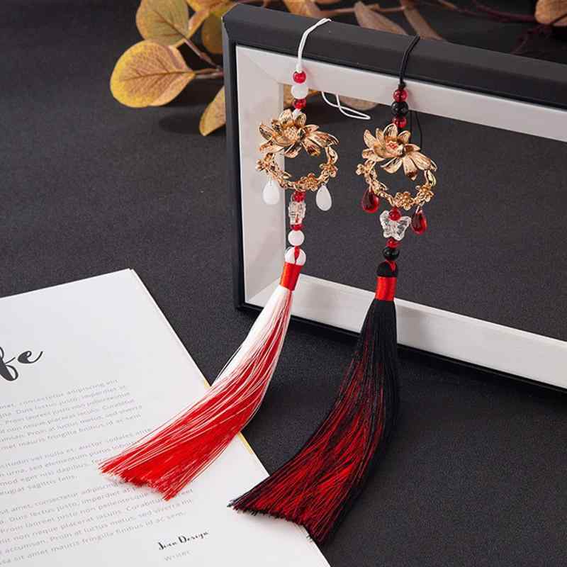 misakinoya タッセル フリンジ かわいい花輪 夜光蝶々 タッセル ペンダント 中国アニメ 天官赐福小物 鬼王花城 太子謝憐 グッズ コスプレ道具 cosplay
