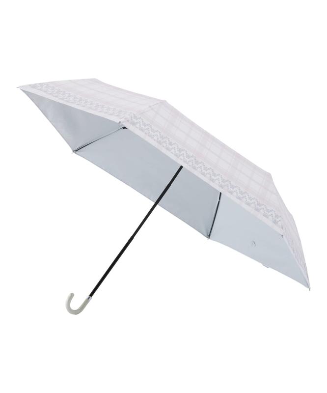 Rakuten - [estaa エスタ] MOONBAT(ムーンバット) 一級遮光 遮熱 UV遮蔽 日傘 【晴雨兼用】 50cm レディース ヤーンダイ 折りたたみ傘