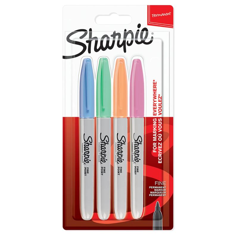 Rakuten - Sharpie シャーピー パステル 油性マーカー 4色セット F 中字 油性ペン 2065402
