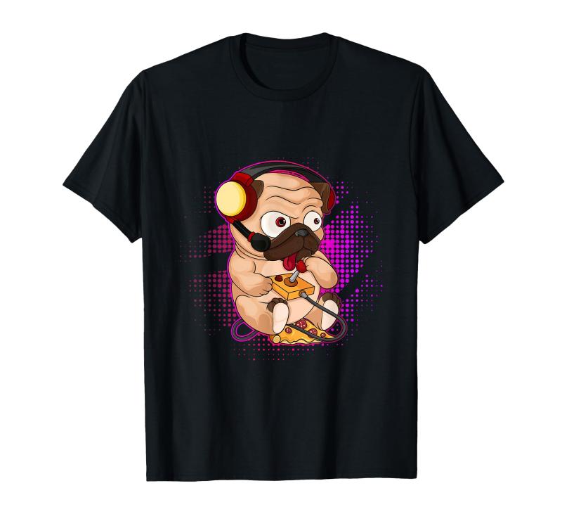 パグ 面白い犬ゲーム ゲーマー レトロ ビデオ ゲーム ギフト Tシャツ