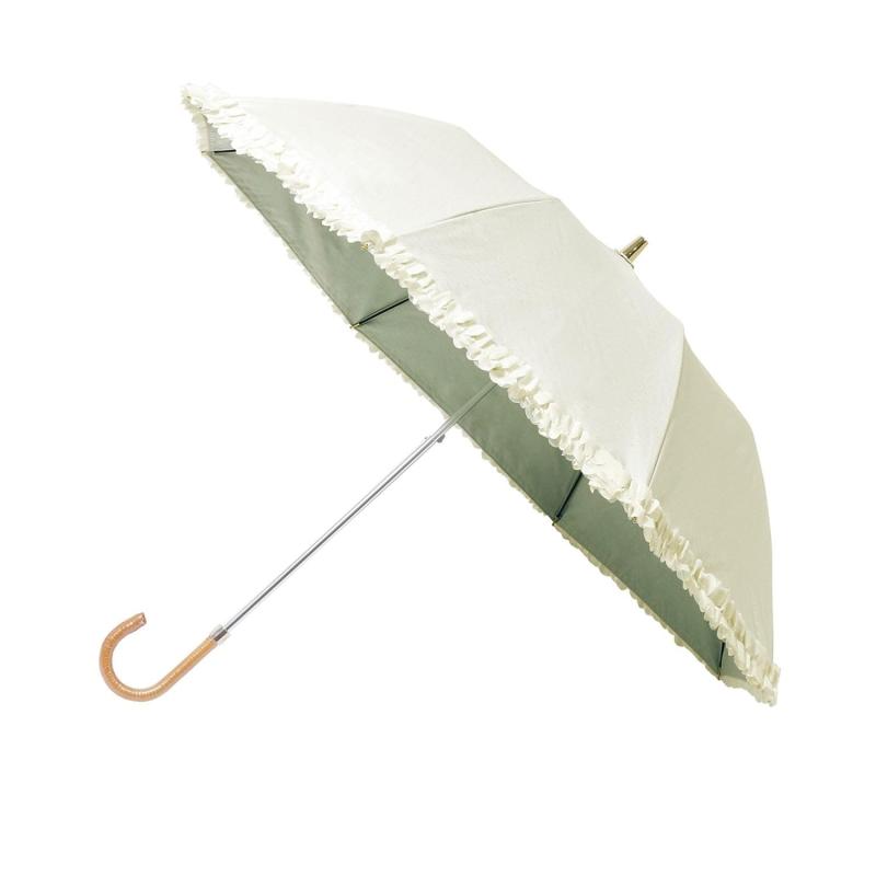 ムーンバット 【ランバン オン ブルー】 日傘 折りたたみ傘 レディース 晴雨兼用 一級遮光 遮熱 UV ドビーフリル 22-084-12078-51
