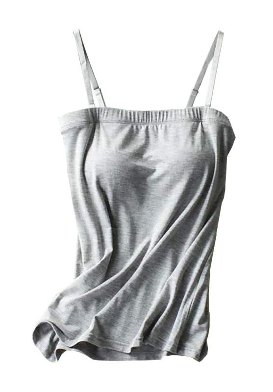 [シント エム] キャミソール チューブトップ ベアトップ カップ付き ストラップ付き ストラップ取り外しOK
