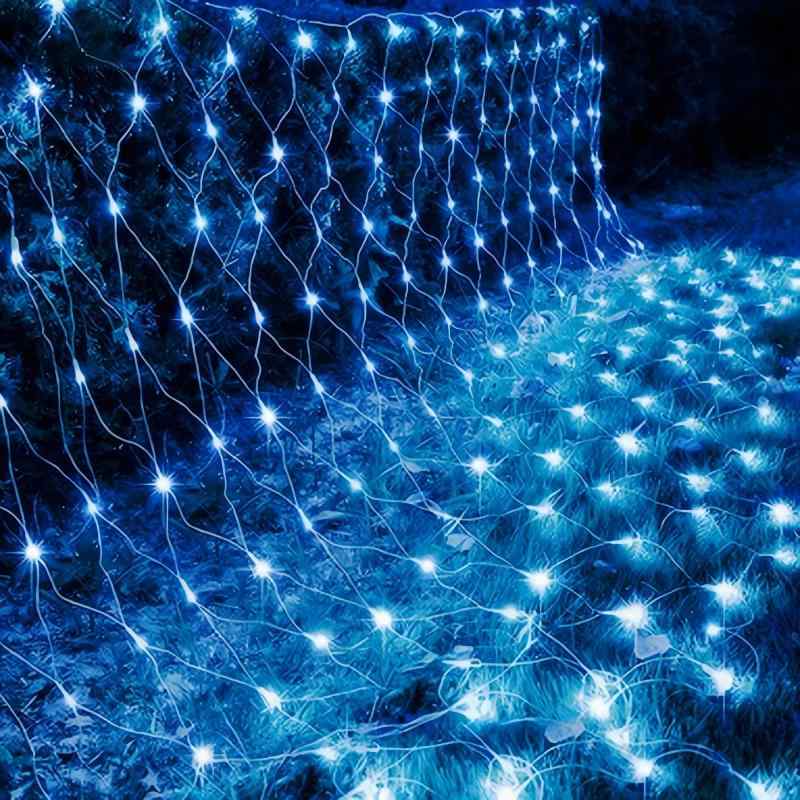 KOZUMUWAN ネットライト イルミネーションライト 120球 1m×2m クリスマスライト led 定番 防雨 連結可 コントローラ付 メモリ記憶 8点灯パターン 防雨型 屋外