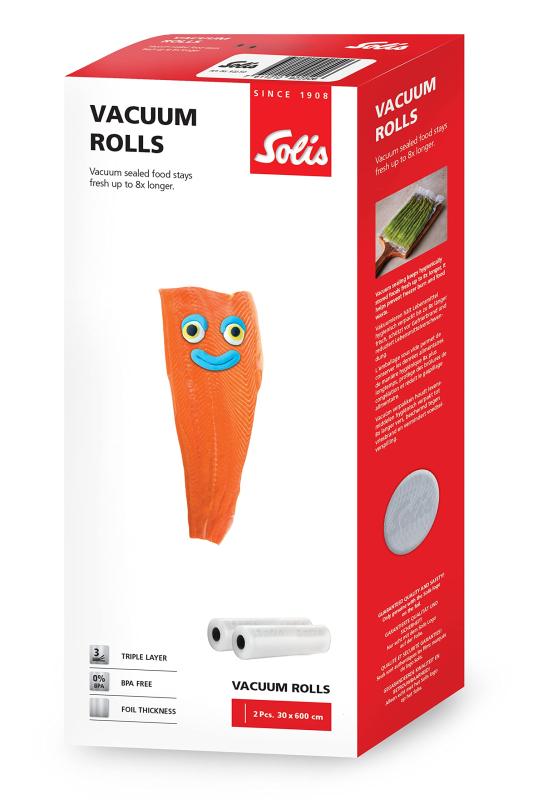 Rakuten - Solis ソリス専用フィルムロール30×600cm 2本(Vacuum Rolls 30cm×600cm)真空パック器アクセサリー(SKA92250) 透明