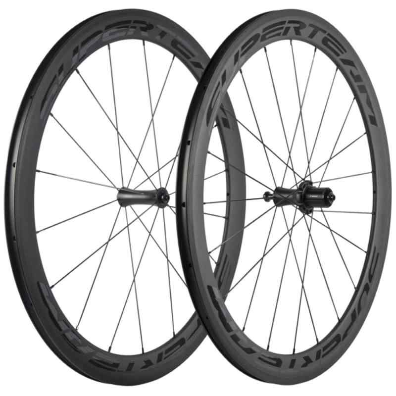 SUPERTEAM 700C 50mm ロードバイク ーホイールセット 23mm クリンチャホイール R7 ハブ (透明な)