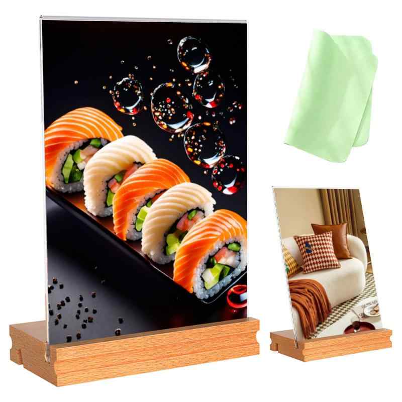 SAGVE（サゲビル） サインホルダー メニュースタンド フォトフレーム 透明アクリル アクリル立て看板 ..