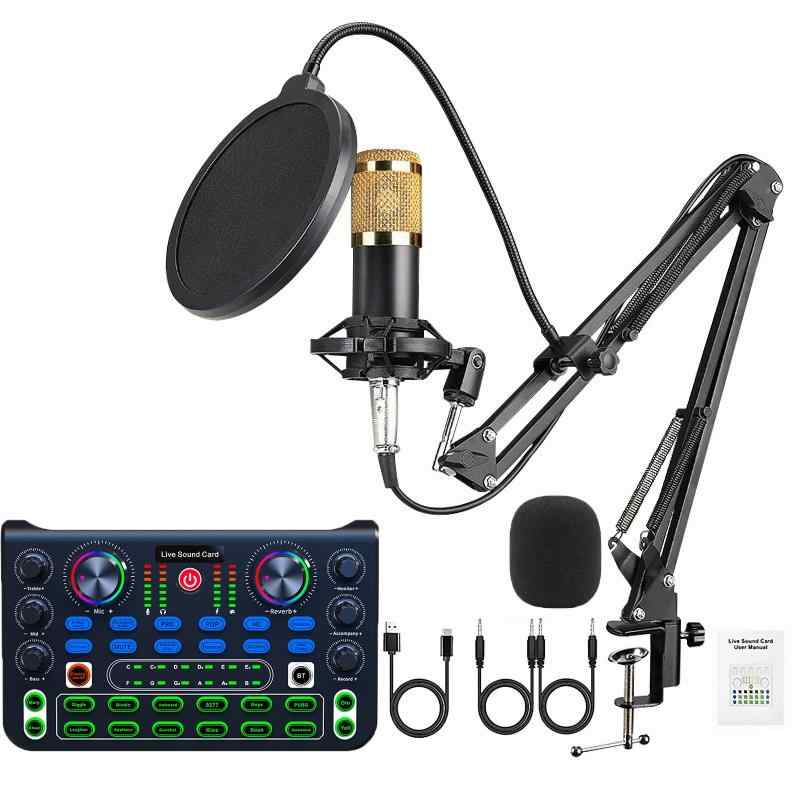BONKYO オーディオインターフェース カラオケマイク PA ミキサー オーディオ ボイスチェンジャー X60 サウンドカード オーディオ 3.5mm 楽器/Android iPhone iPad スマホ PCに対応 マイクusb配信用YouTube
