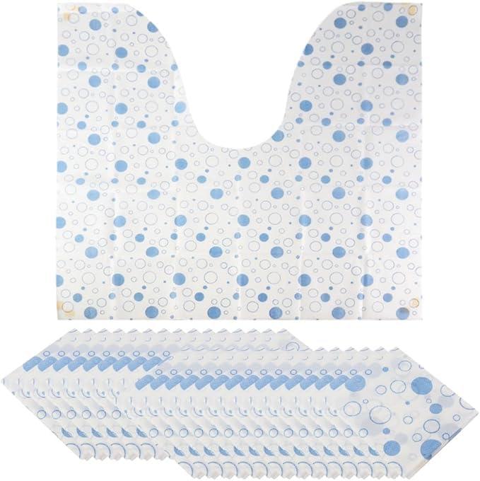 トイレマット 使い捨て U字型 不織布マット 個包装 ポータブル 吸水速乾 滑り止め 敷物 抗菌防臭 使い切りトイレ足元マット おしっこ吸収 子供のトイレトレーニング 大容量 介護 旅行