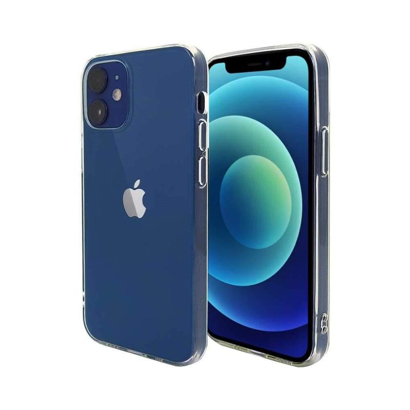 iPhone12 スマホケース クリア カバー 耐衝撃 薄型 耐熱性 シンプル 高光沢 軽量 ソフト ラバーケース ストラップホール付 【Provare】 2