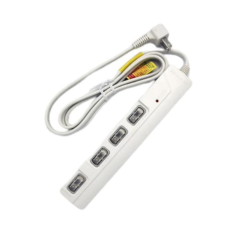 星光商事 LEDスイッチ付き 雷サージ付き AC電源タップ ホワイト STAR Light