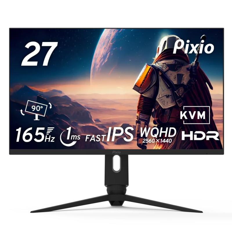 Pixio PX277 PRO ゲーミングモニター 27インチ WQHD IPS 165Hz 1ms USB Type-C