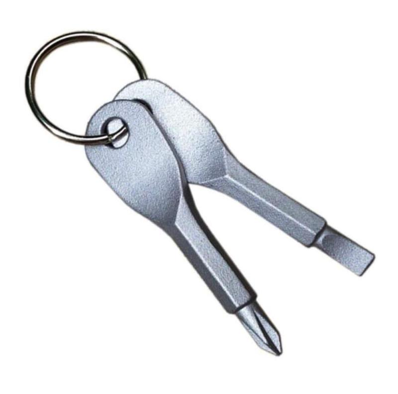 Rakuten - HJ ミニドライバー キーホルダー キーリング 持ち歩き ねじ回し ミニ修理工具 プラスドライバ マイナスドライバ 3点セット