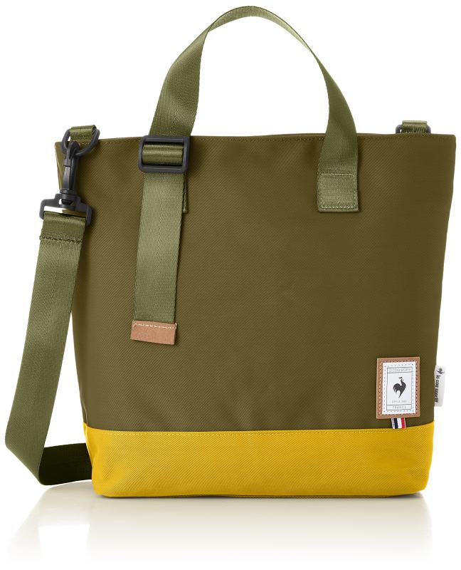 [le coq sportif] トートバッグ ショルダーバッグ はっ水 2WAY レディース 通勤 バイカラー ナイロン Sサイズ 36385