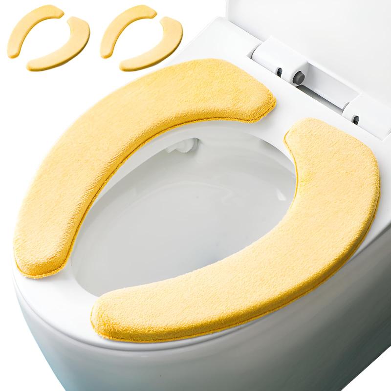 便座カバー 貼るタイプ ふわふわ 便座クッション 低反発 クッション ふわっふわ便座 洗濯可能 乾きやすい ずれない トイレ便座カバー 吸着タイプシート 貼るだけ どの便座でも対応可 快適