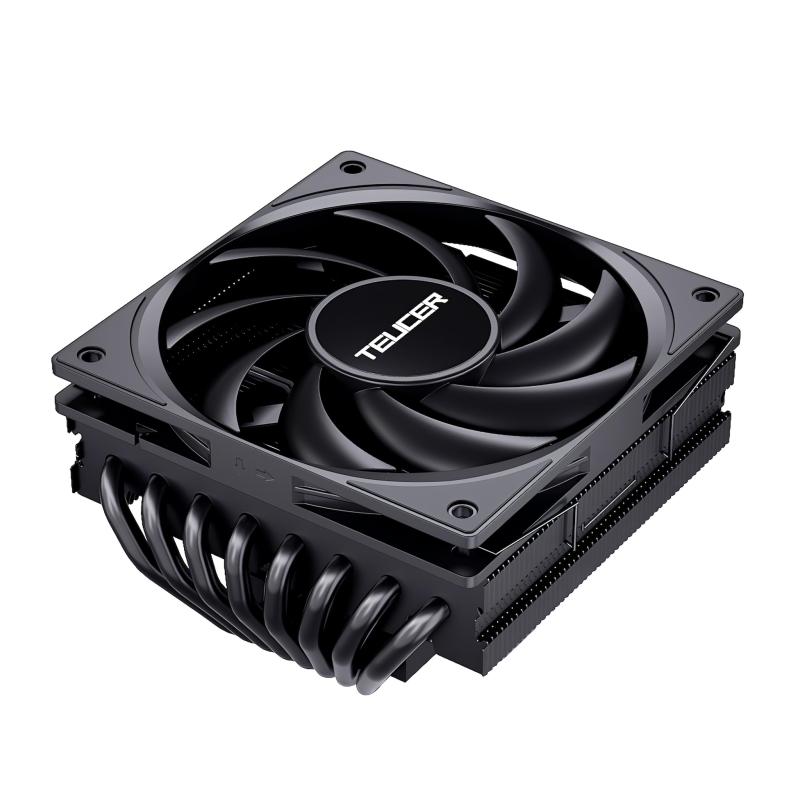 【スモールラボ】UT75 CPUクーラー 8本ヒートシンク搭載 トップフロー空冷クーラー 120mm 高さ77mm LGA1700/1200/115X AMD:AM5/AM4ソケットに対応 4pin PWM 800-2400rpm ファン制御