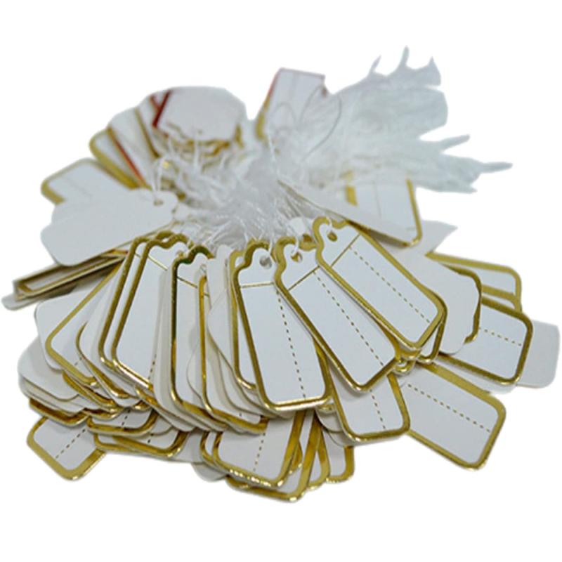 Rakuten - S.fields.inc 値札タグ ひも付き 100個 ミニ ジュエリー用 宝石 アクセサリー ジュエリーラベル