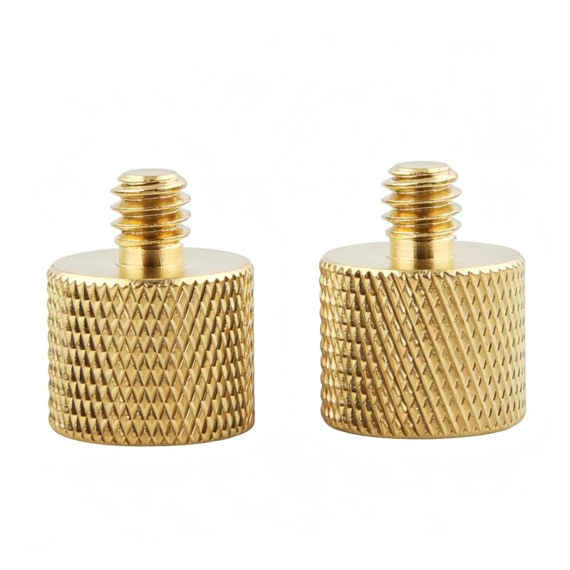 NICEYRIG カメラネジアダプター 1/4”-20オスから3/8”-16 メスへネジ 銅製 変換アダプター DSLR装備 2個入り -175【規格】標準的な1/4インチオスネジ→3/8インチメスネジ変換アダプターの規格です。三脚雲台スクリューを1/4ネジから3/8ネジに変換します。三脚、一脚、雲台、ライトスタンドなどの取り付けに使用します。【使いやすい】本品は衝撃に強く摩耗性に銅製を使用するので、手で締めて機材を固定するネジです。取り付け取り外しはやすいので、頻繁に機材の組み替えがする方にお勧めです。プロやアマチュアを問わず、カメラマン/映画製作者のための最適な機材です。【高品質】精度の高い仕上げなので、細部まで使いやすさを追求しつつ、機材の組み替えに大活躍です。三脚、一脚や雲台などを取り付ける時、使用します。撮影に便利なアイテムです。【セット内容】二個の1/4"オスto 3/8"メス変換アダプター（ご注意：1. ネジ確認：自分の機材のノブのねじ規格を確認してください。2.必要なネジを選んでください）