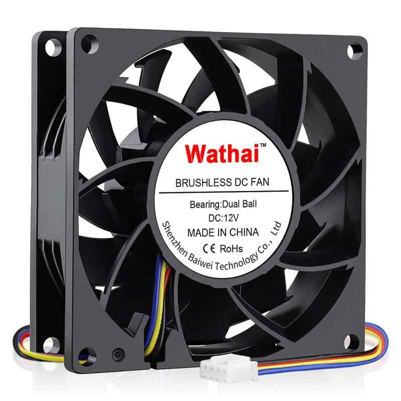 Wathai 80mm 90mm DC ���Ű���ѥե��� 12V 4�ԥ�