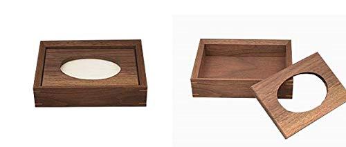 ウッドニー ティッシュボックスS ウォールナット KL006-W [2]