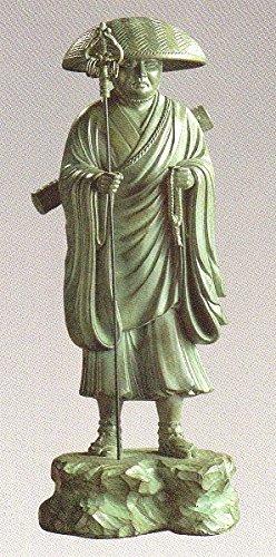 仏像 弘法大師 空海 合金製 青銅色 高さ24cm高さ24.0cm幅10.0cm奥行7.8cm
