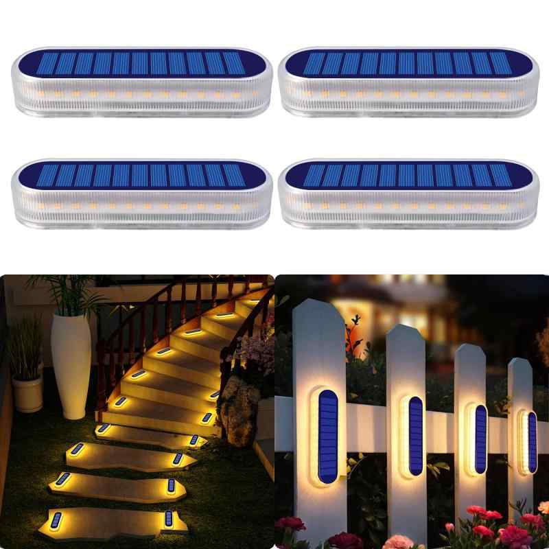 DetarZinLED ソーラーライト 屋外 ガーデンライト IP68防水 30LED 暖色 ソーラー 屋外 階段ライト 庭 ライト 太陽光パネル充電 自動点灯/消灯 玄関先 庭 通路 車道 芝生 駐車場に最適