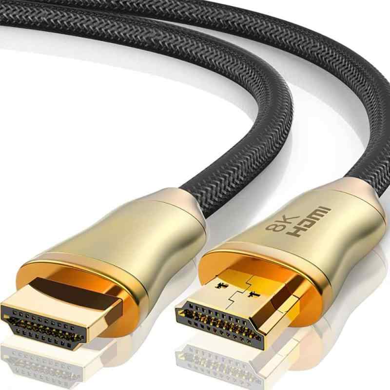 Rakuten - GSPOWER HDMIケーブル Ver.2.1 GOLD 【8K 60Hz / 4K 120Hz】 48Gbps HDMI2.1規格対応 金メッキ 高速伝送 eARC HDR VRR HDCP2.3対応 ゲーミングPS5 swich PC