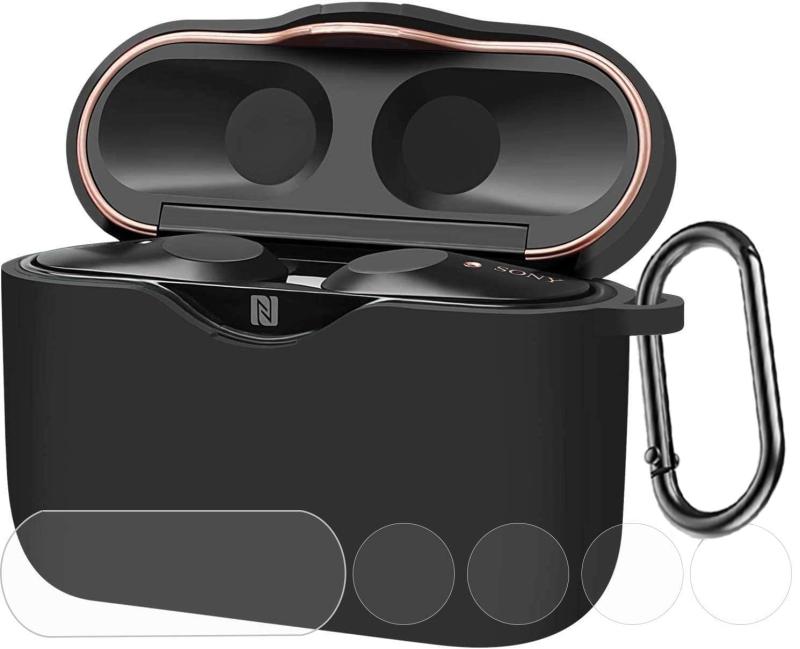 【割引価格】WF-1000XM3 ケース【WF-1000XM3 ケース上面保護・ボタン保護フィルム】ワイヤレスノイズキャンセリングイヤホンシリコン カバー 着装まま充電可能 耐衝撃性 防水防塵 軽量小型 紛 vision-stores-10165300 ビジョンストア パッケージ画像
