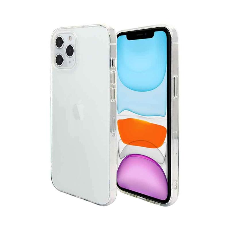 iPhone12 スマホケース クリア カバー 耐衝撃 薄型 耐熱性 シンプル 高光沢 軽量 ソフト ラバーケース ストラップホール付 【Provare】