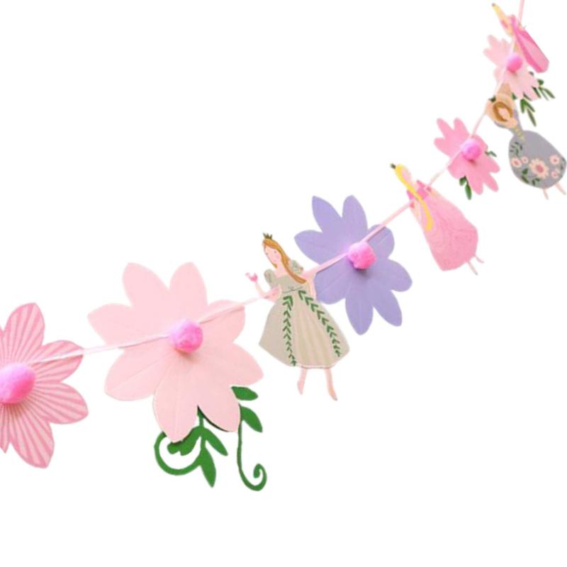 dilib ガーランド お姫様 飾り 装飾 女の子 お誕生日 パーティー 子供部屋 飾りつけ