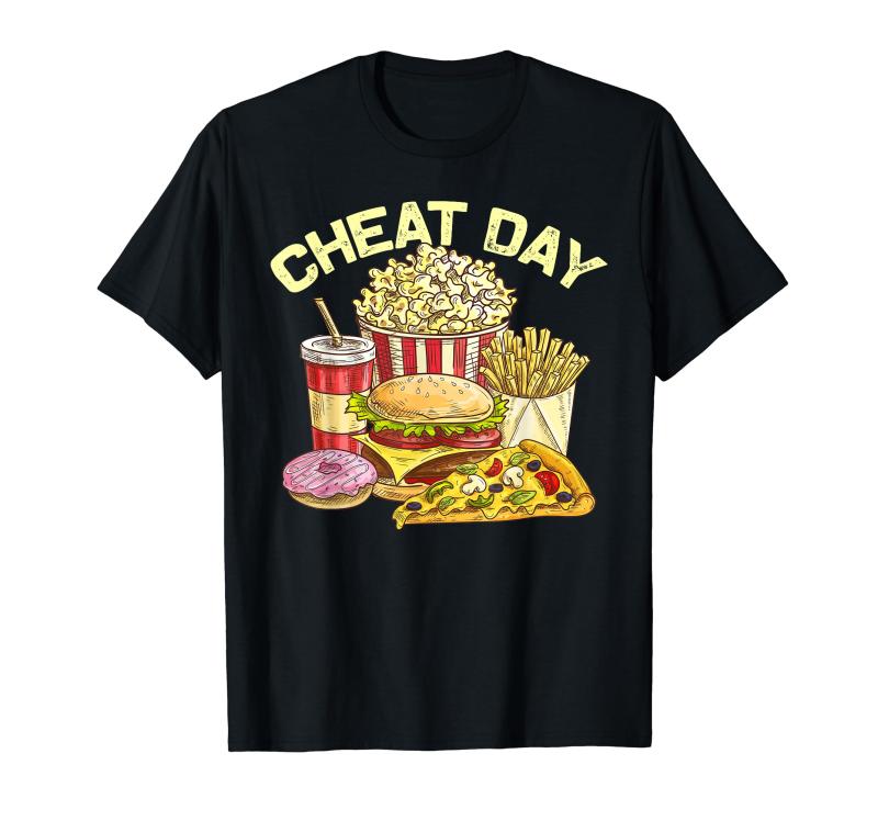 Rakuten - ファーストフード バーガー ピザ ドーナツ フィットネス ギフト スガロの日 Tシャツ