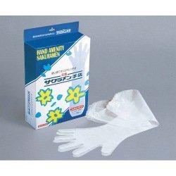 サクラメン ゴム付ロング手袋(30枚入)40μ(3.0)