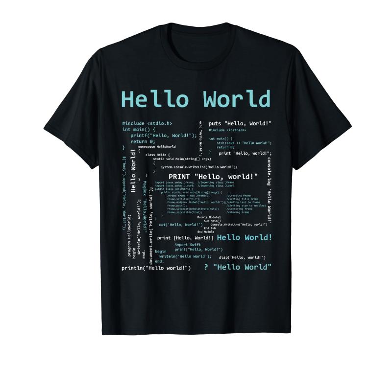 Hello World include Stdio Int Main Tシャツ