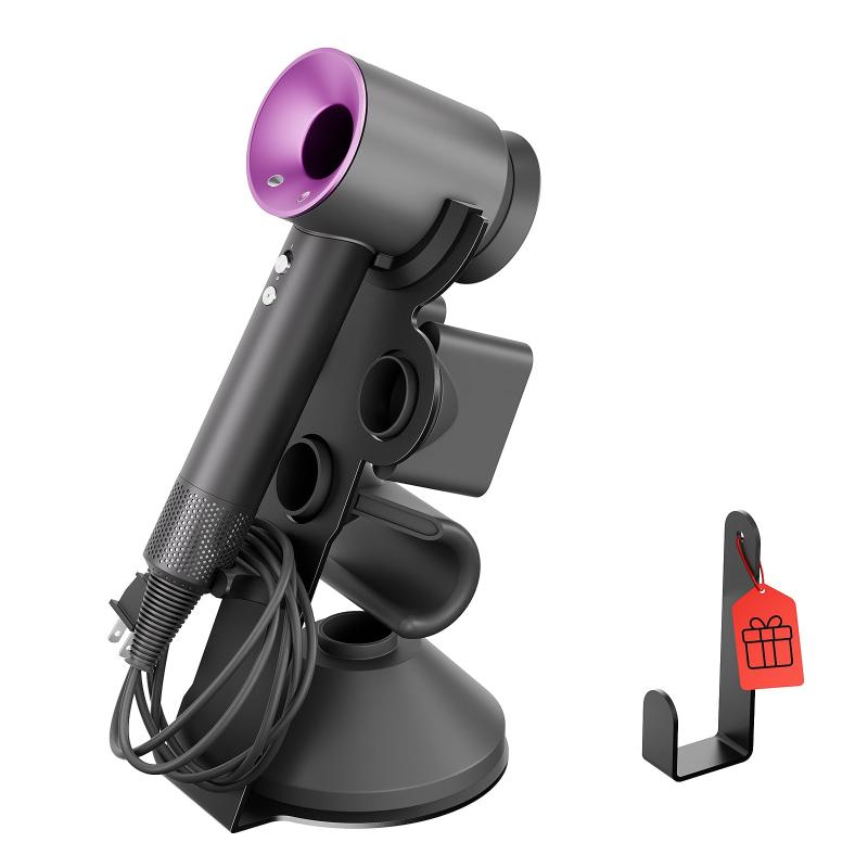 ダイソン Laifen 対応 ドライヤースタンド 鋳鉄製 滑り止め設計 ヘアドライヤーホルダー 磁気収納 スタイリッシュ 省スペース 収納スタンド [並行輸入品]