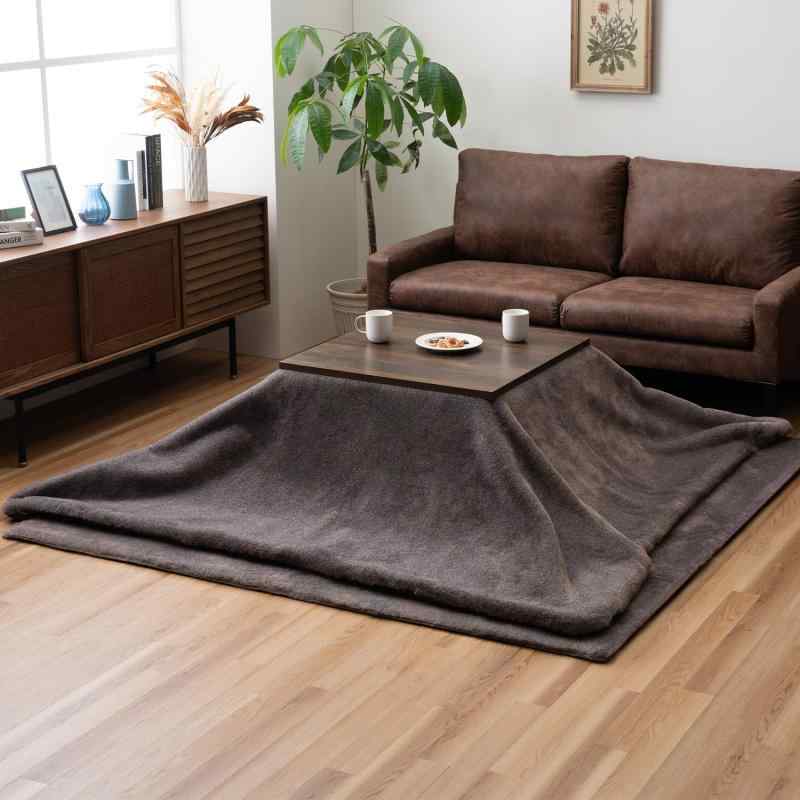 イケヒコ こたつ 掛け布団 上掛け 厚い ファリー 洗える フェイクファー のある色合い ふわふわ ボリュ..