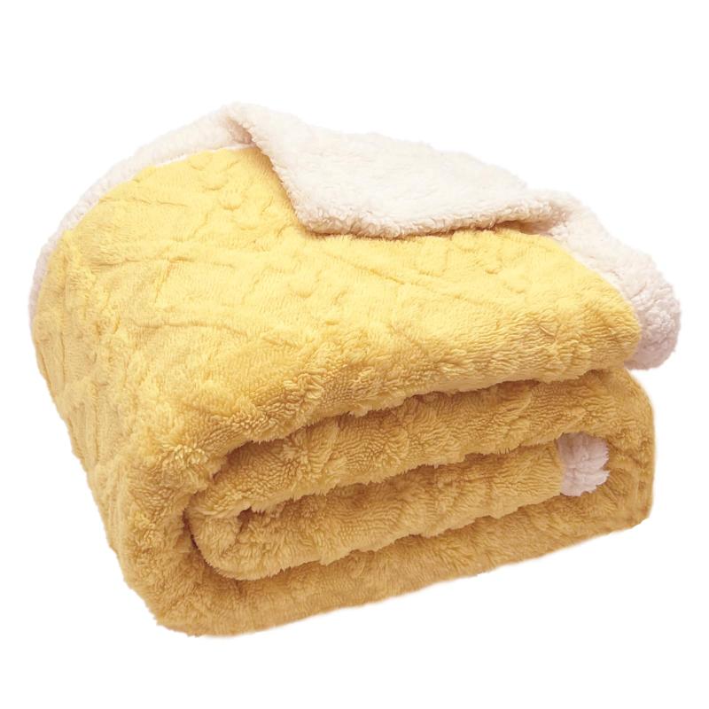 MOKOYA ふわもこ 毛布・ブランケット 暖かい おしゃれ ポンポン付き 通年使用