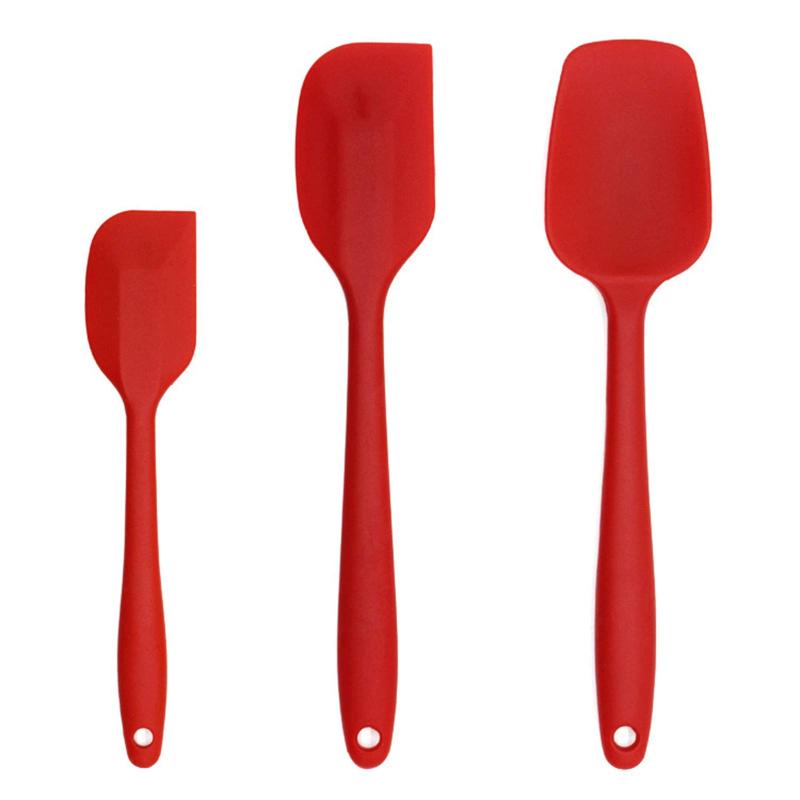 Alioay シリコンヘラ 耐熱 スパチュラ ゴムベラ 製菓道具 お菓子作り キッチンツール 調理器具 へら スパチュラ料理用シリコンヘラ 3本セット