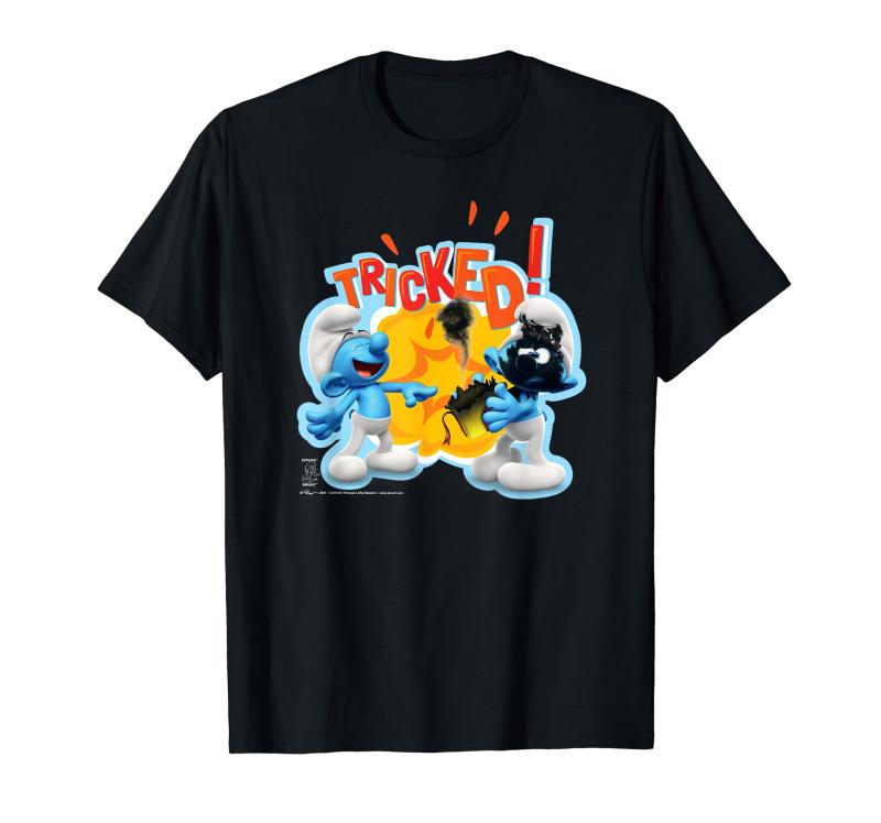 スマーフ The Smurfs Jokey Exploding Present Tricked Tシャツ