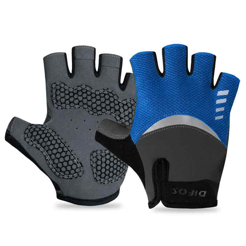 【Difos】メンズ サイクルグローブ サイクリングローブ 夏用 自転車 ロードバイクグ 吸汗速乾 パッド付き 脱着簡単 指切り 通気性 衝撃吸収 スポーツ トレーニング アウトドア