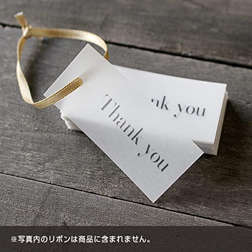 BAY LETTERPRESS サンキュータグ トレーシングペーパー ラッピング 結婚式 プチギフト 25×55mm