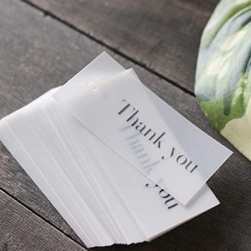 BAY LETTERPRESS サンキュータグ トレーシングペーパー ラッピング 結婚式 プチギフト 25×55mm