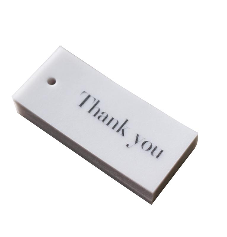 BAY LETTERPRESS サンキュータグ トレーシングペーパー ラッピング 結婚式 プチギ...