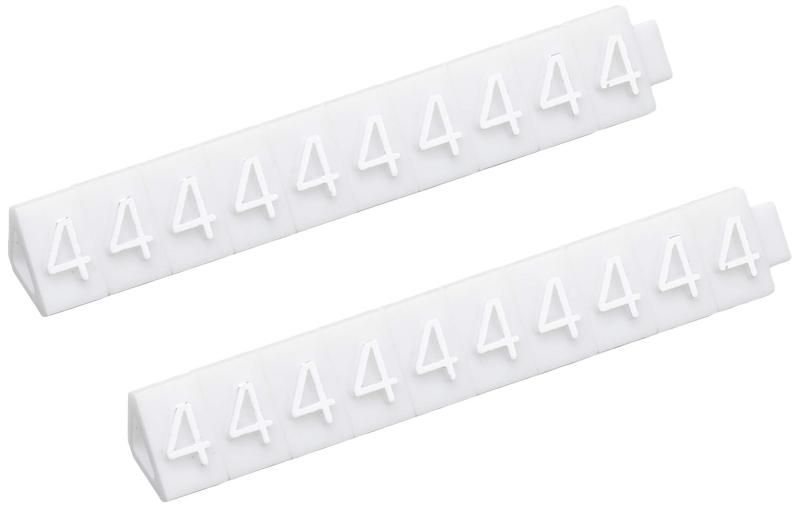 プライスキューブ補充用単品 S用 白/銀文字