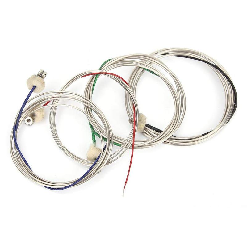 Double Bass Strings, Excellent Tone, 4-Pack, Anti-Oxidation, Rustproof, Musical Instrument Parts, Steel Strings, Musical Instrument Accessories