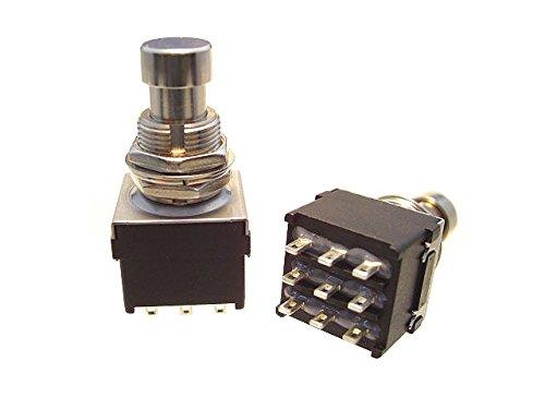 乐天商城 - 【ALPHA】アルファ社製 3PDT高耐久フットスイッチ / FOOT SWITCH ブラック エフェクター自作用 4個セット TWA-FSW-BKx4