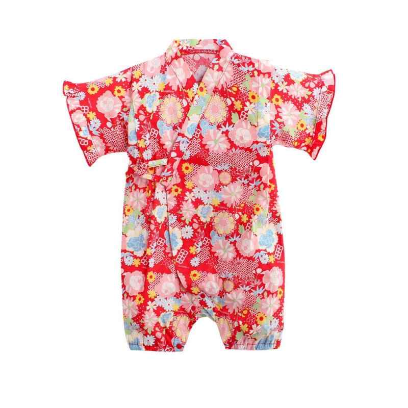[Baby koi] ベビー服新生児赤ちゃん和服浴衣ロンパース半袖夏服カバーオール男の子女の子月齢フォト用出産準備