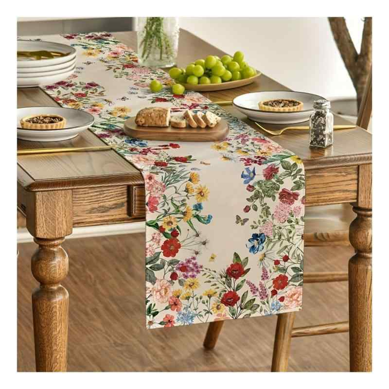 Rakuten - [FALIKA]テーブルランナー 33×183cm 北欧 ナチュラル ダイニング テーブルクロス おしゃれ 春 インテリア キッチン パーティー 装飾 (11)